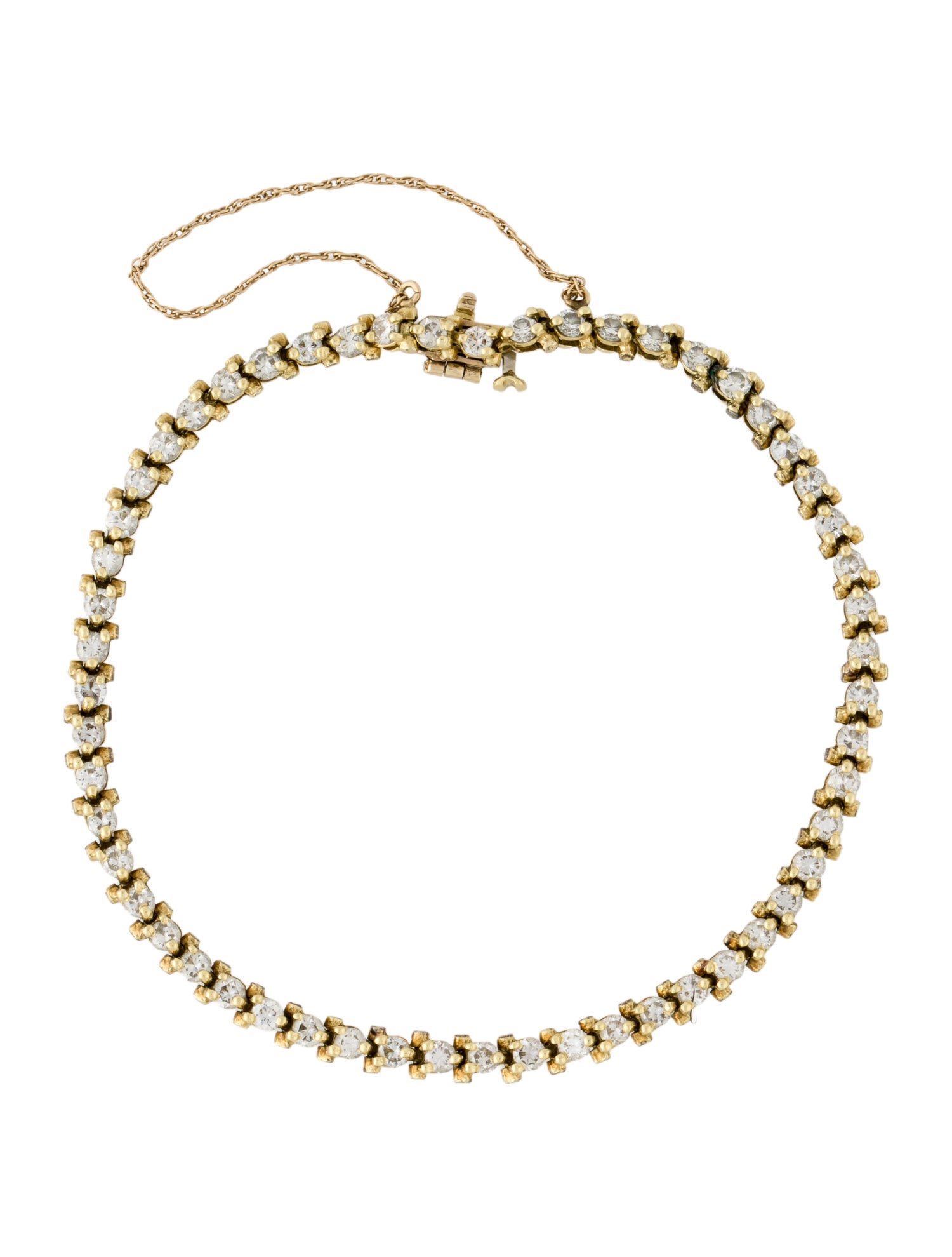 Bracelet 14K 3.30ctw Diamond Line Bracelet