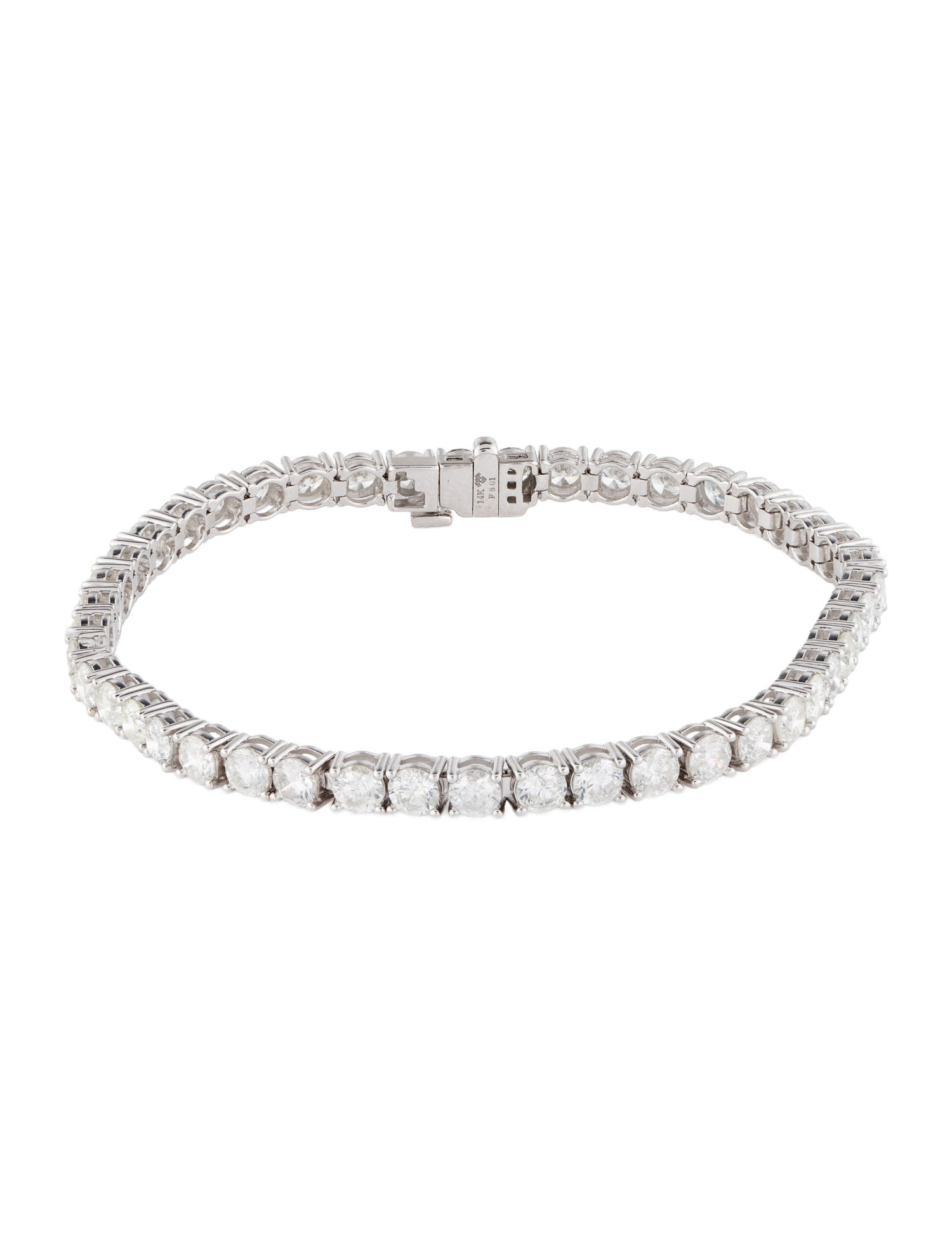 Bracelet 14K 8.01ctw Diamond Tennis
