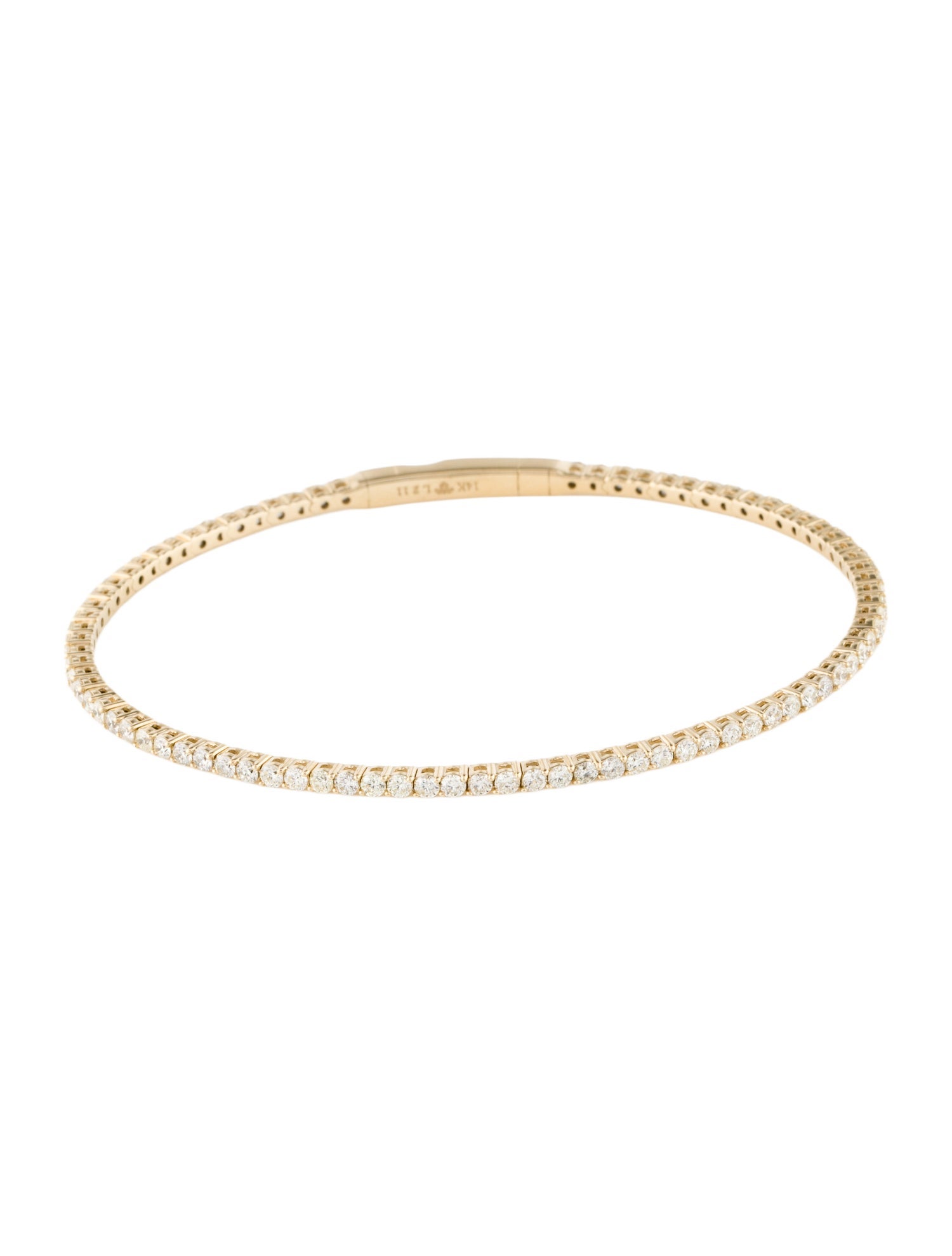 Bracelet 14K 2.11ctw Diamond Flex Bangle