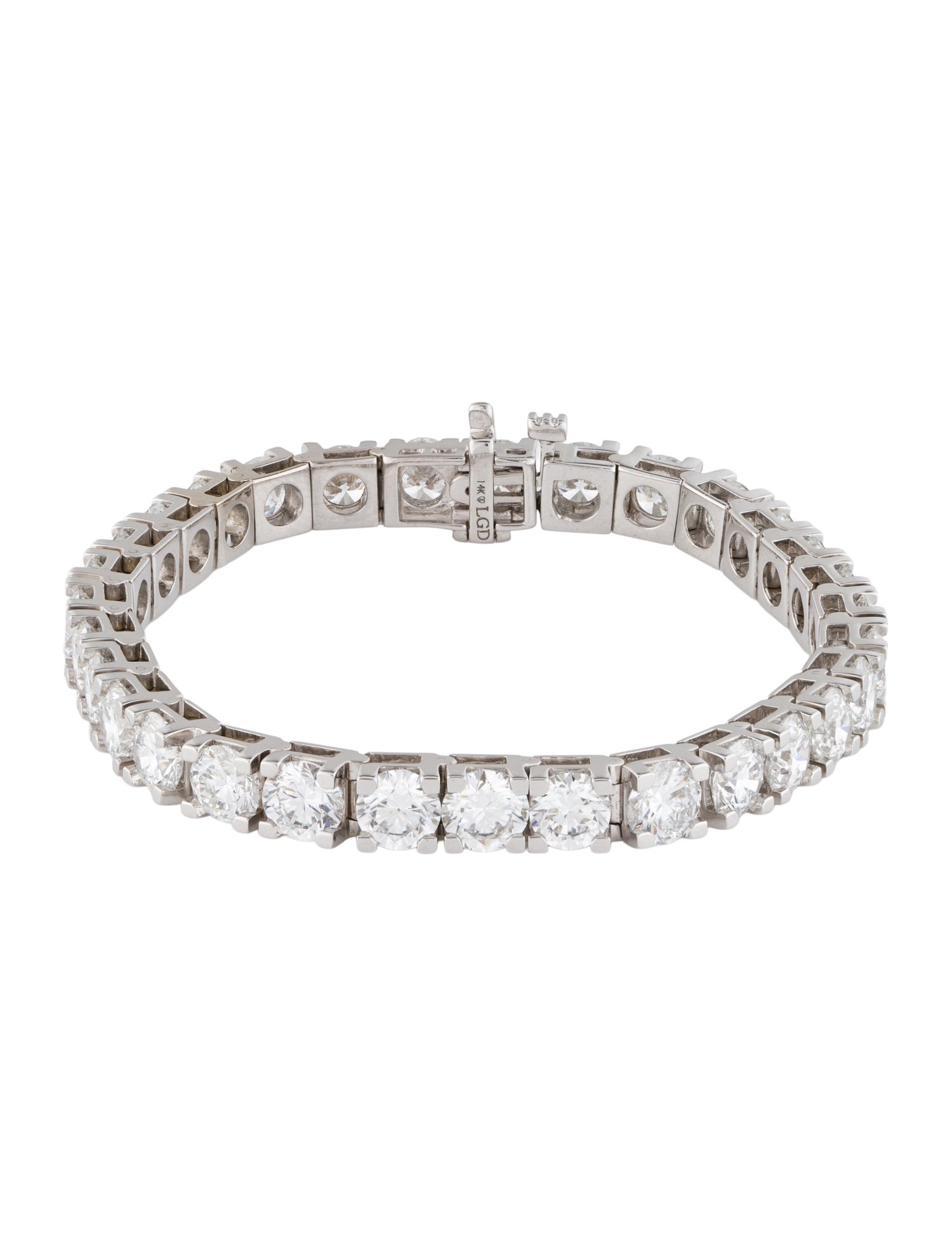 Bracelet 14K 20.00ctw Lab-Grown Diamond Link Bracelet