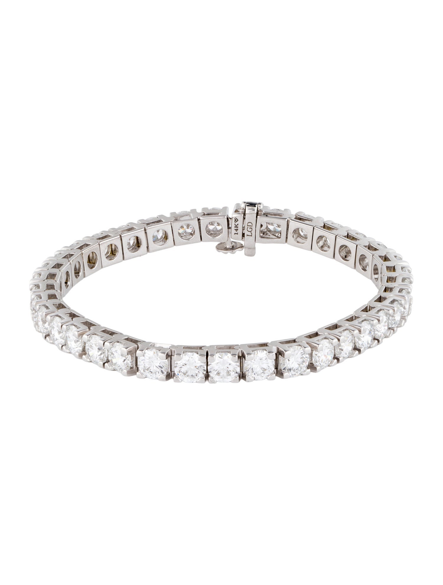 Bracelet 14K 15.00ctw Lab-Grown Diamond Tennis