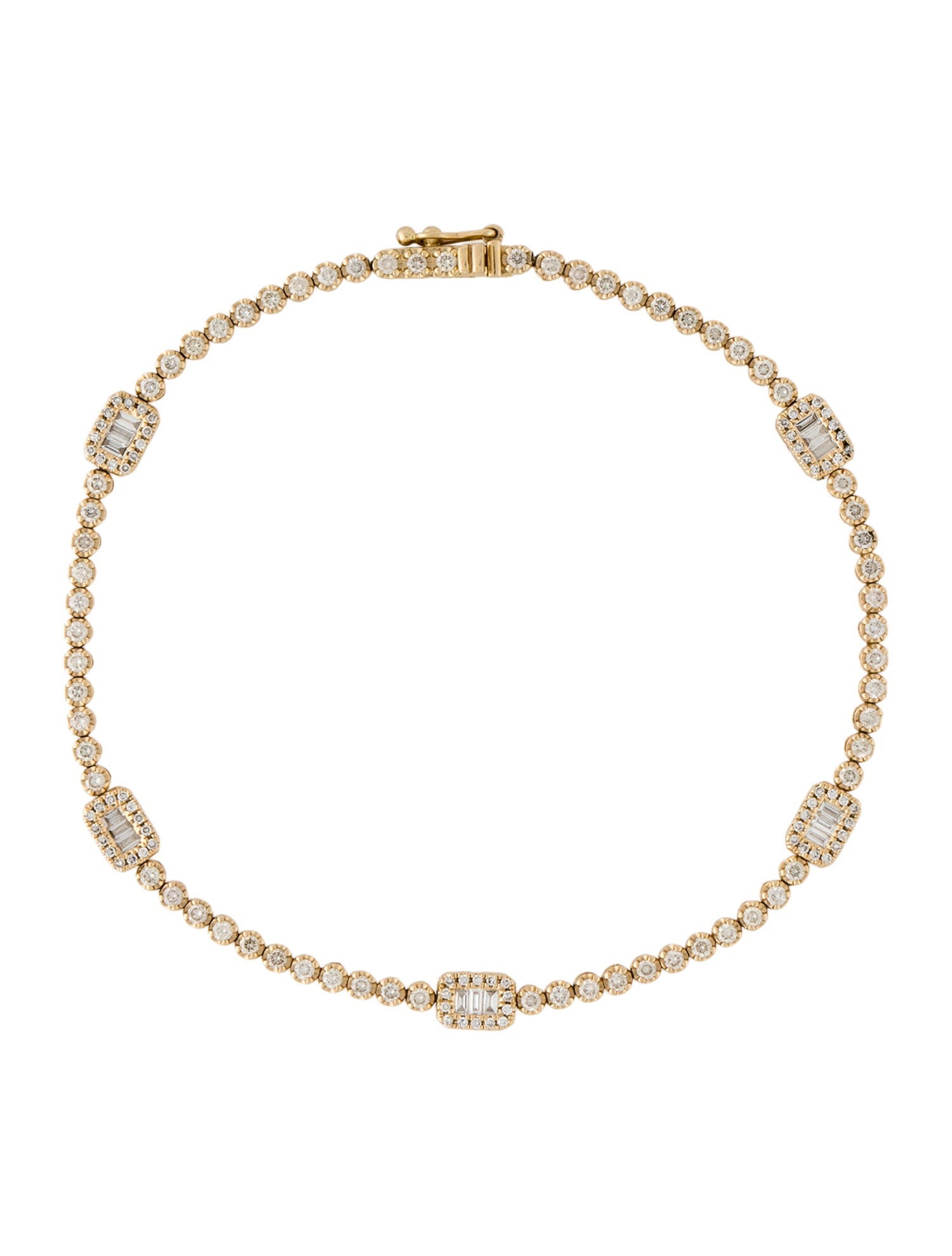 Bracelet 14K Diamond Line