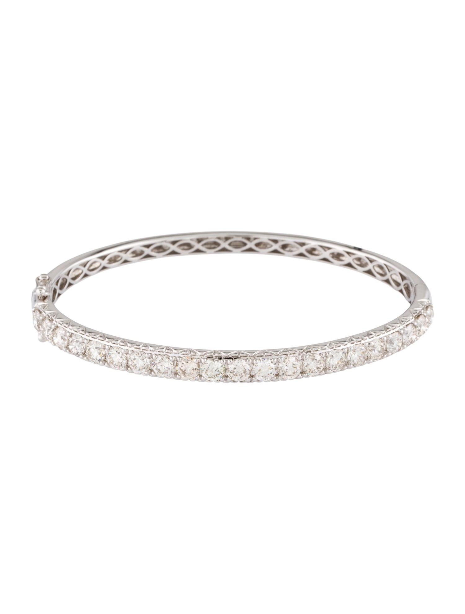 Bracelet 14K 5.04ctw Diamond Hinged Bangle