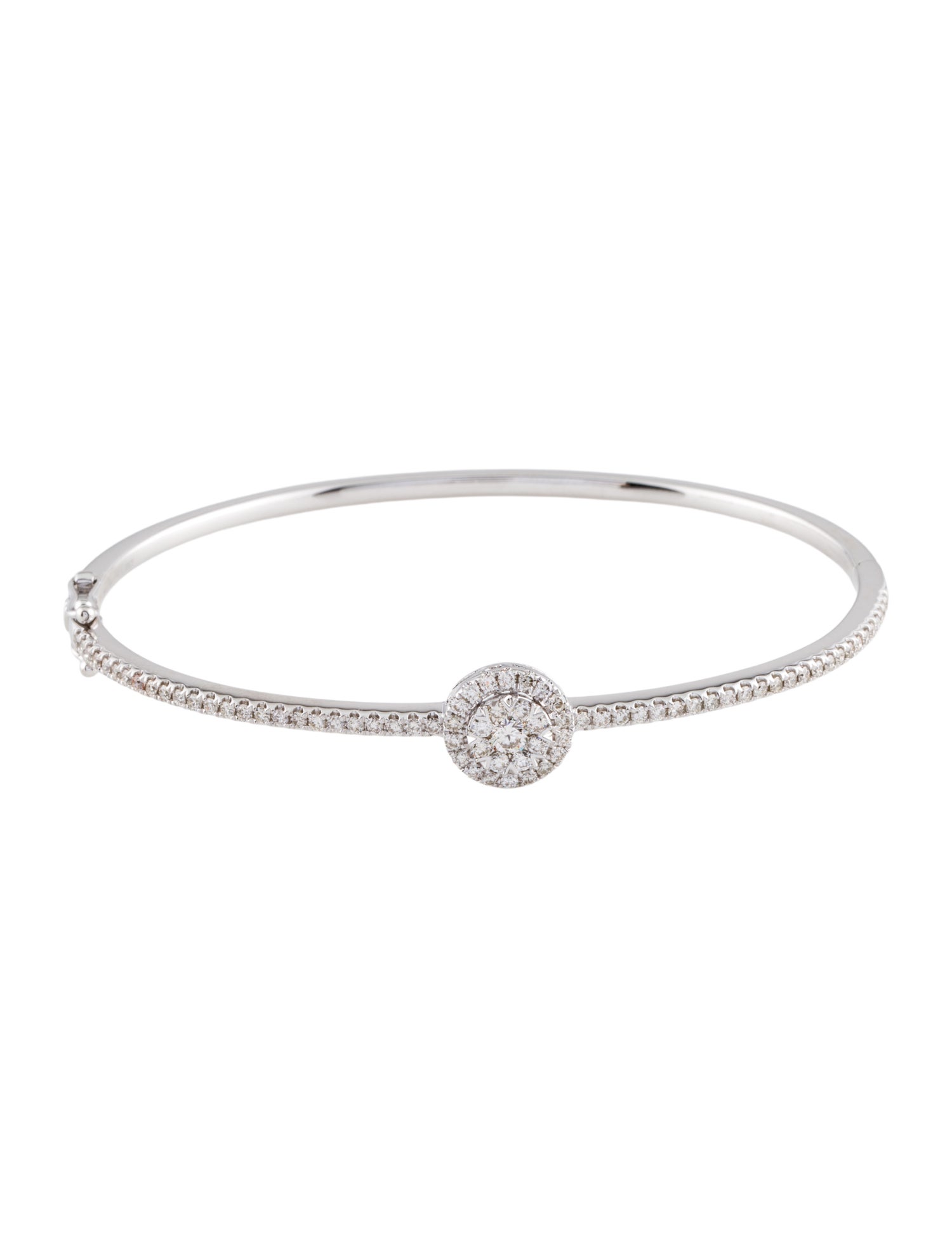 Bracelet 14K 1.00ctw Diamond Hinged Station