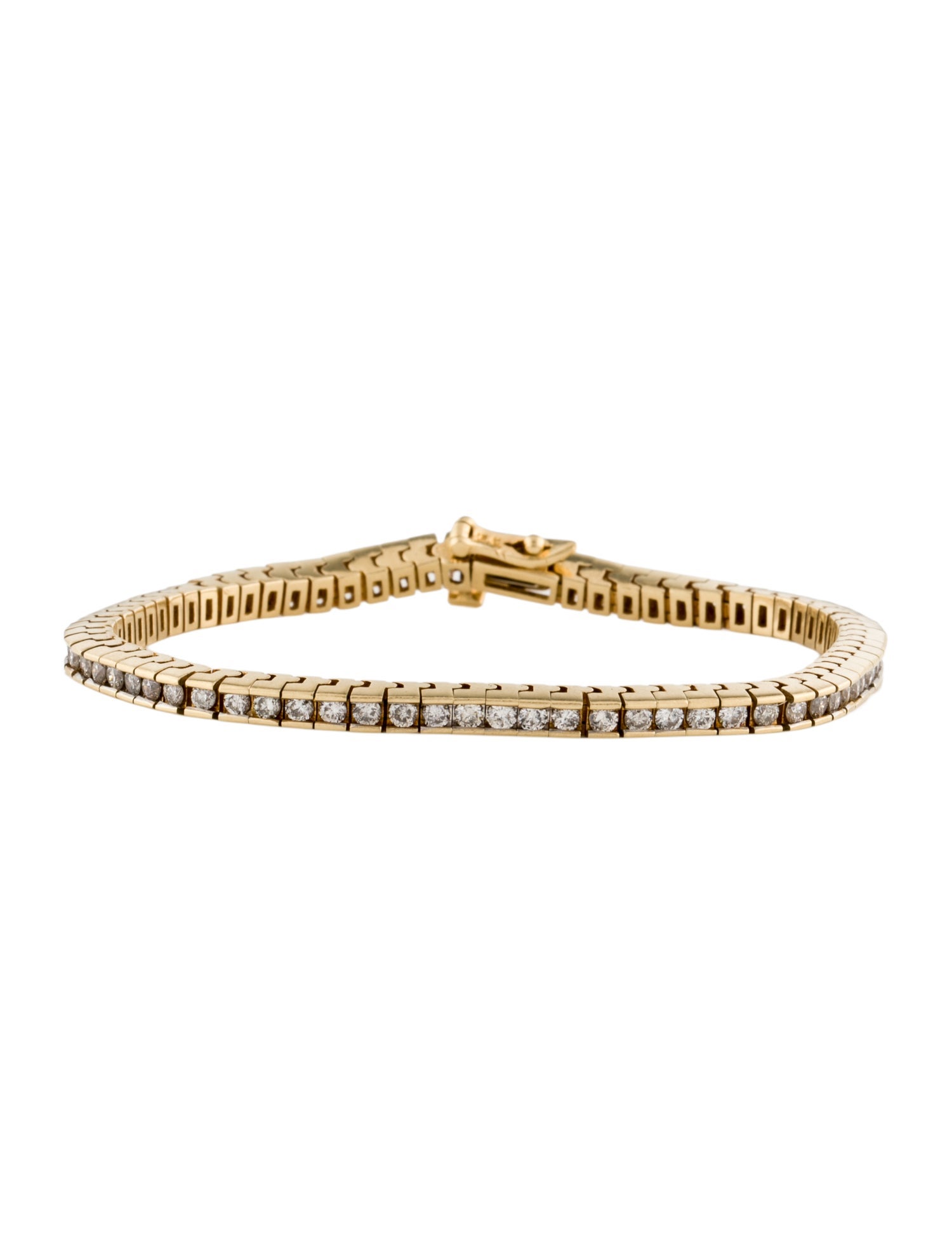Bracelet 14K 3.28ctw Diamond Tennis