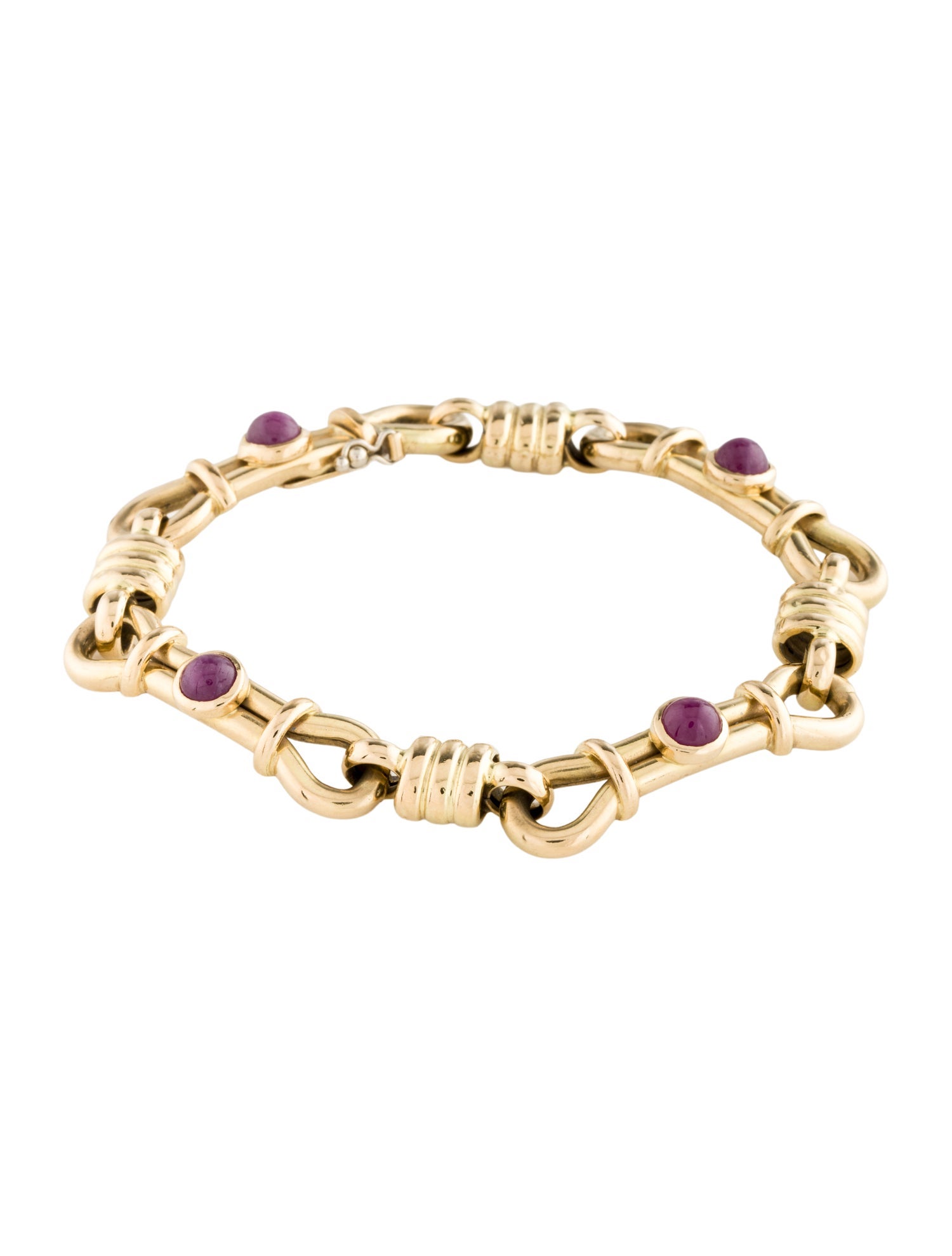 Bracelet 18K Ruby Link Bracelet