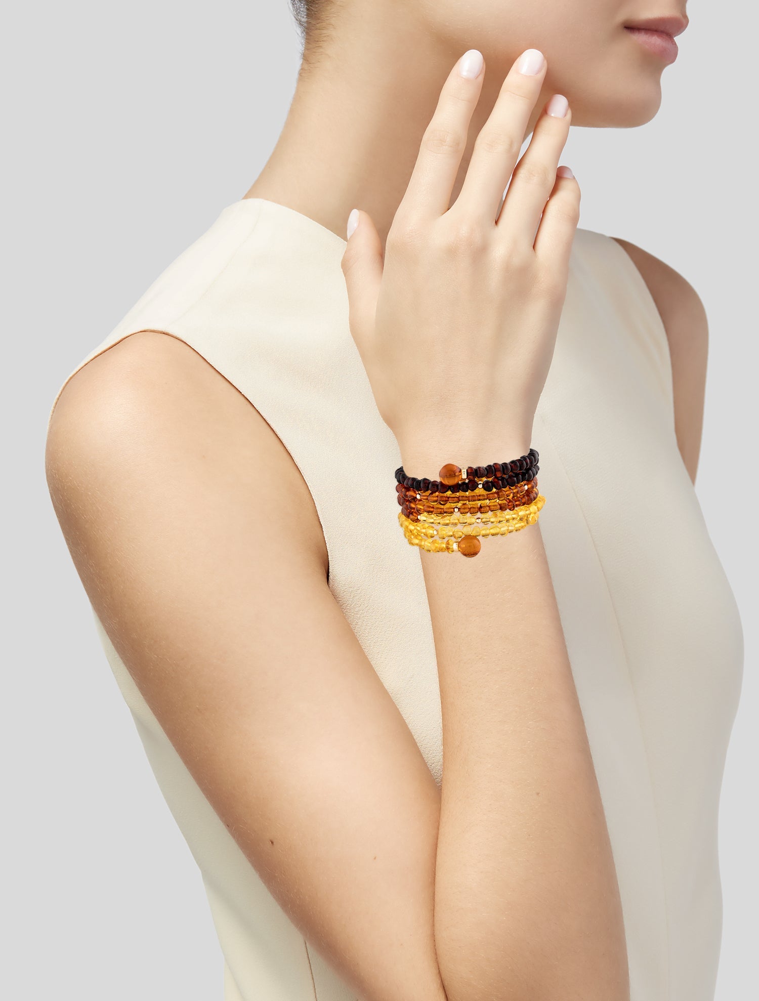 Bracelet 14K Amber Wrap