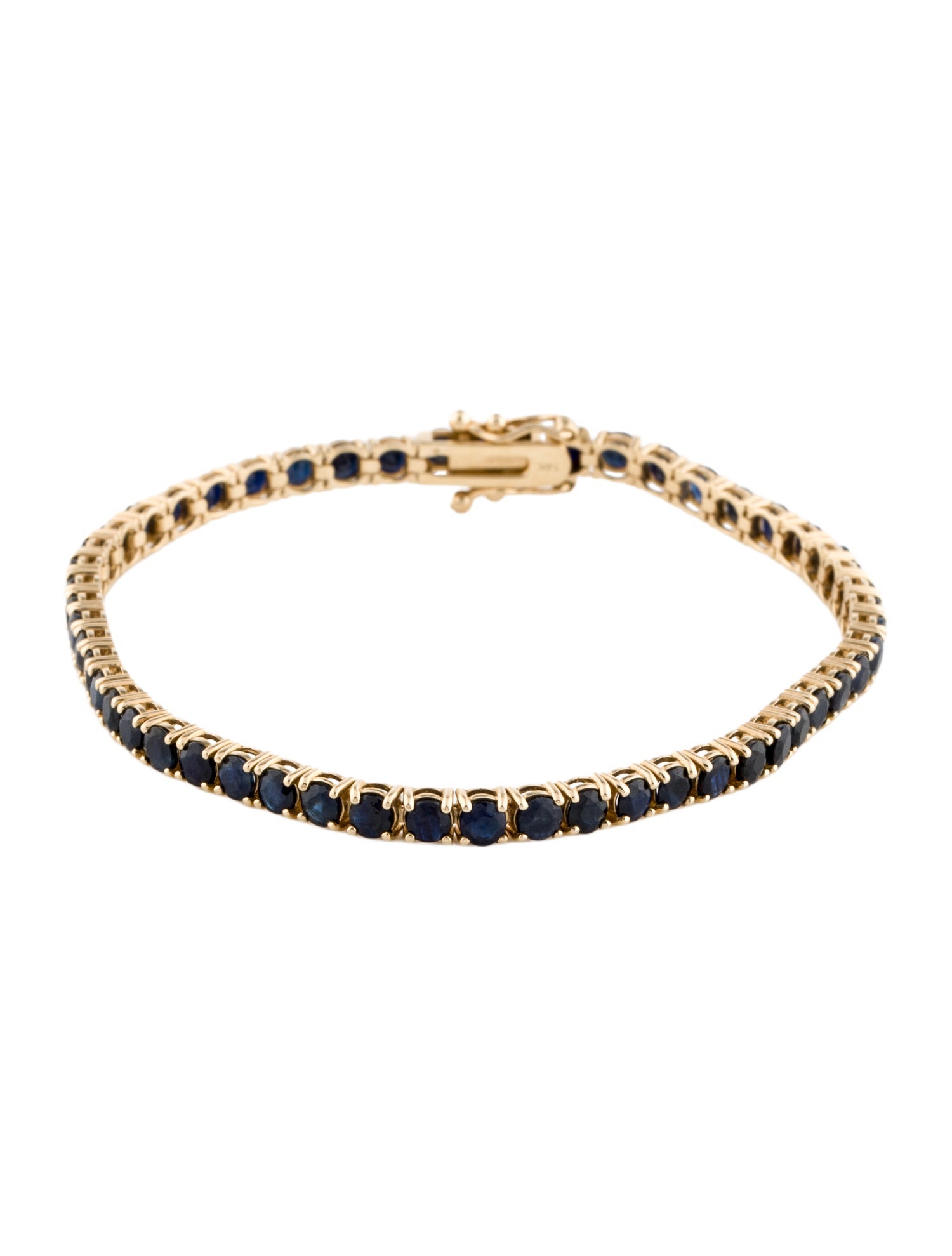 Bracelet 14K 5.25ctw Sapphire Tennis