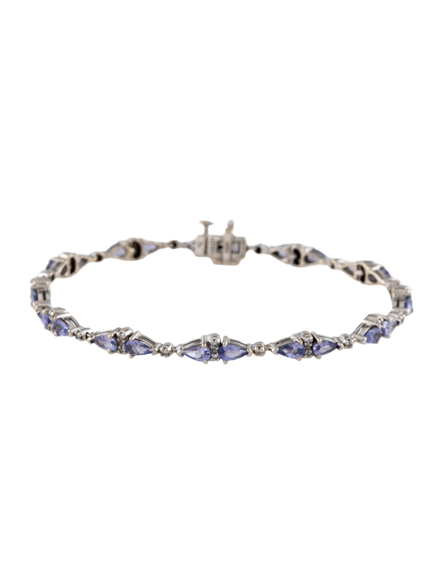 Bracelet 14K 3.74ctw Tanzanite & Diamond Link