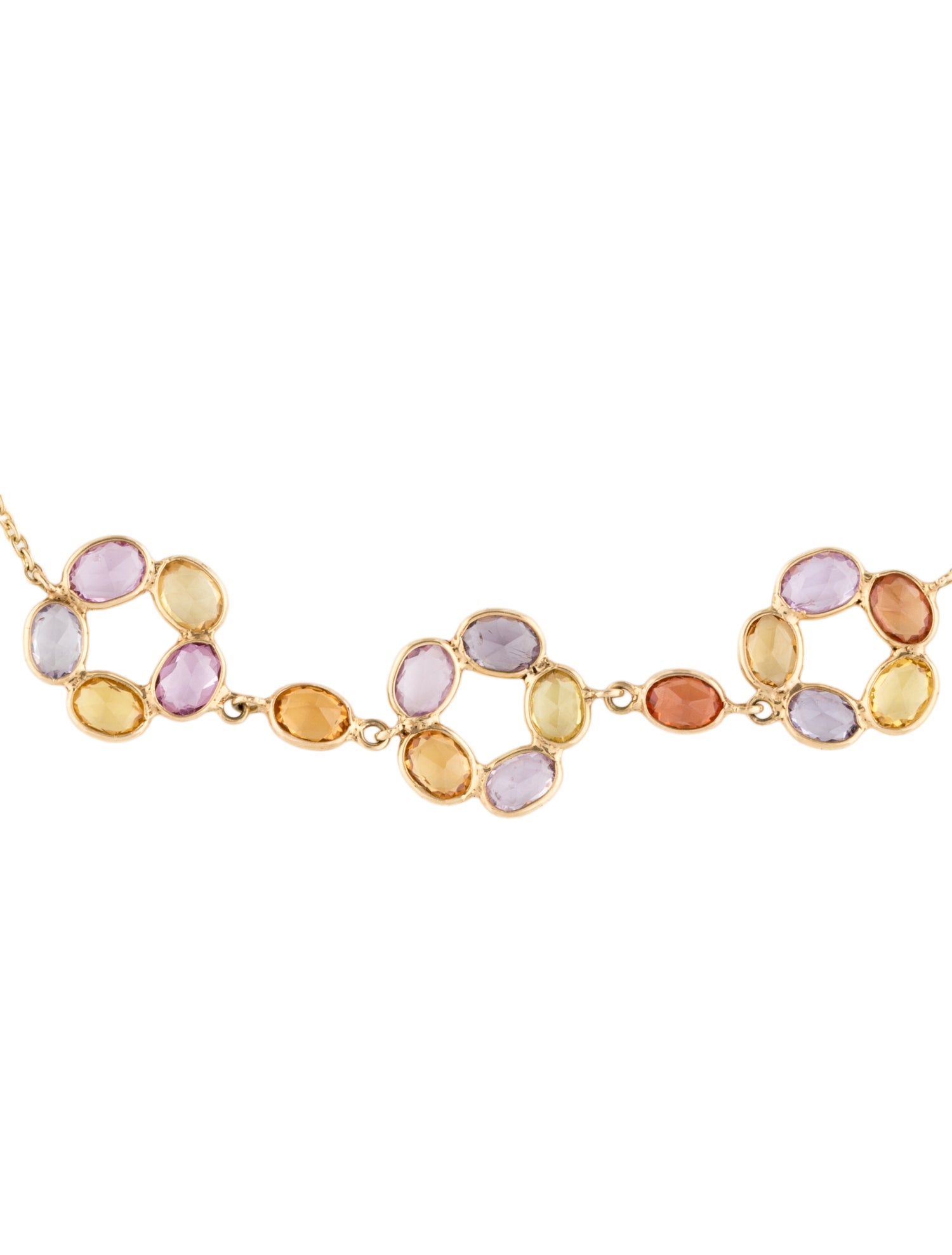 Bracelet 18K 2.70ct Sapphire Station