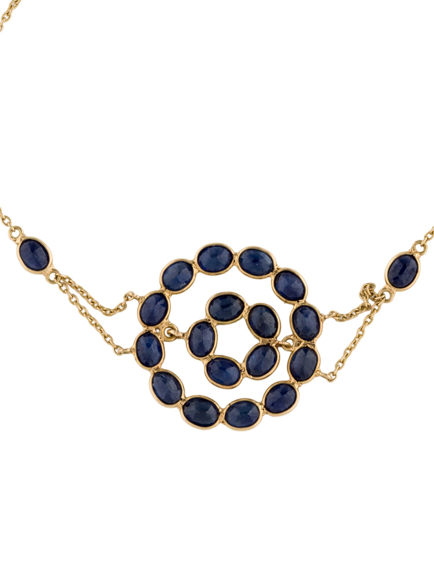 Bracelet 18K 3.02ctw Sapphire Station