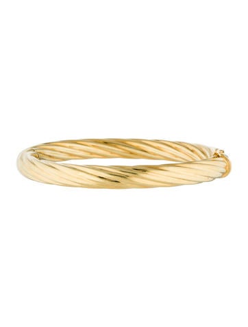 14K Yellow Gold Twisted Bangle