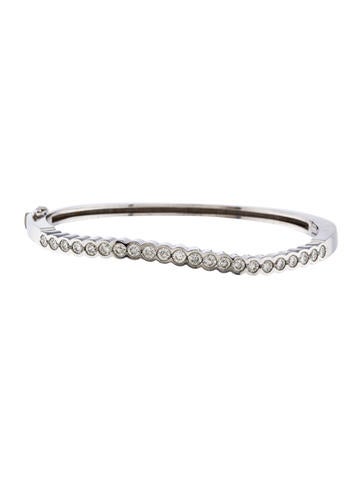 18K Diamond Wave Bangle