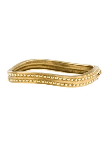 18K Textured Wave Bracelet