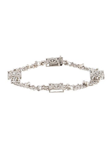 14K Diamond Station Bracelet