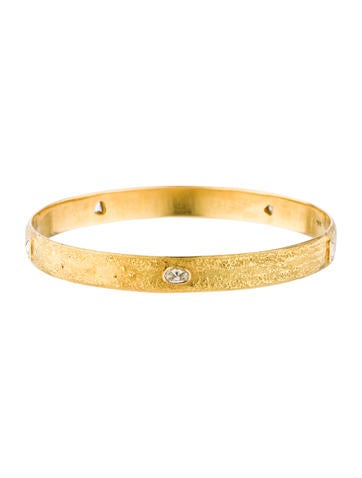 18K Diamond Bangle Bracelet