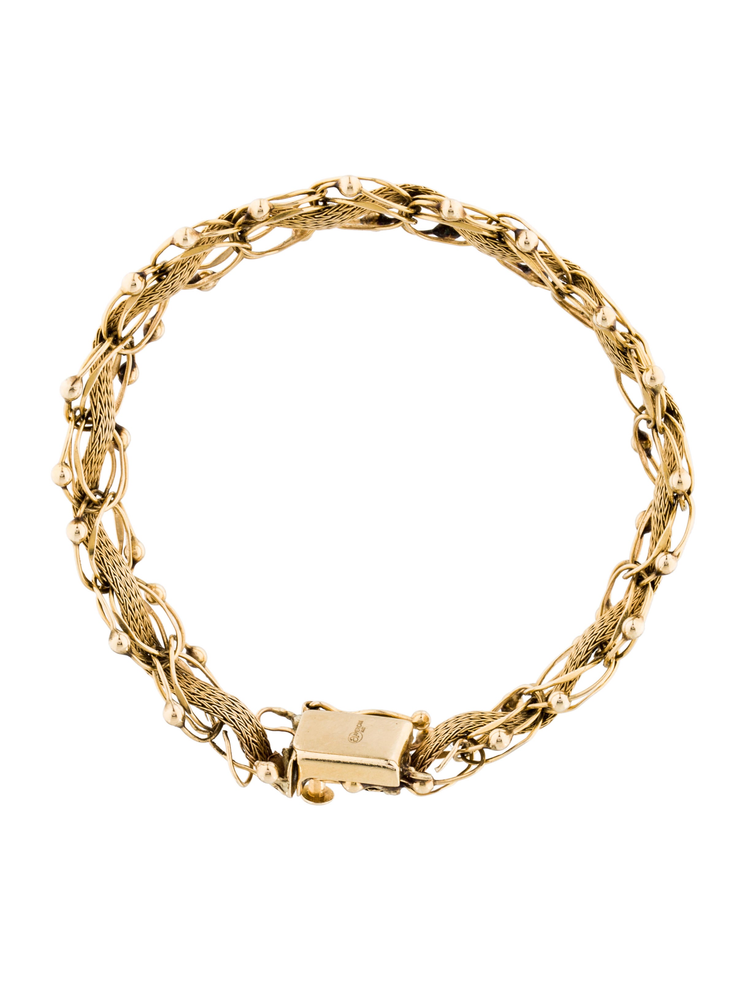 14K Woven Wire Bracelet Bracelets BRACE24555 The RealReal