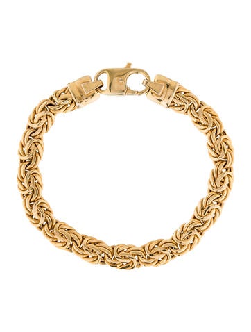 14K Flat Byzantine Chain Bracelet