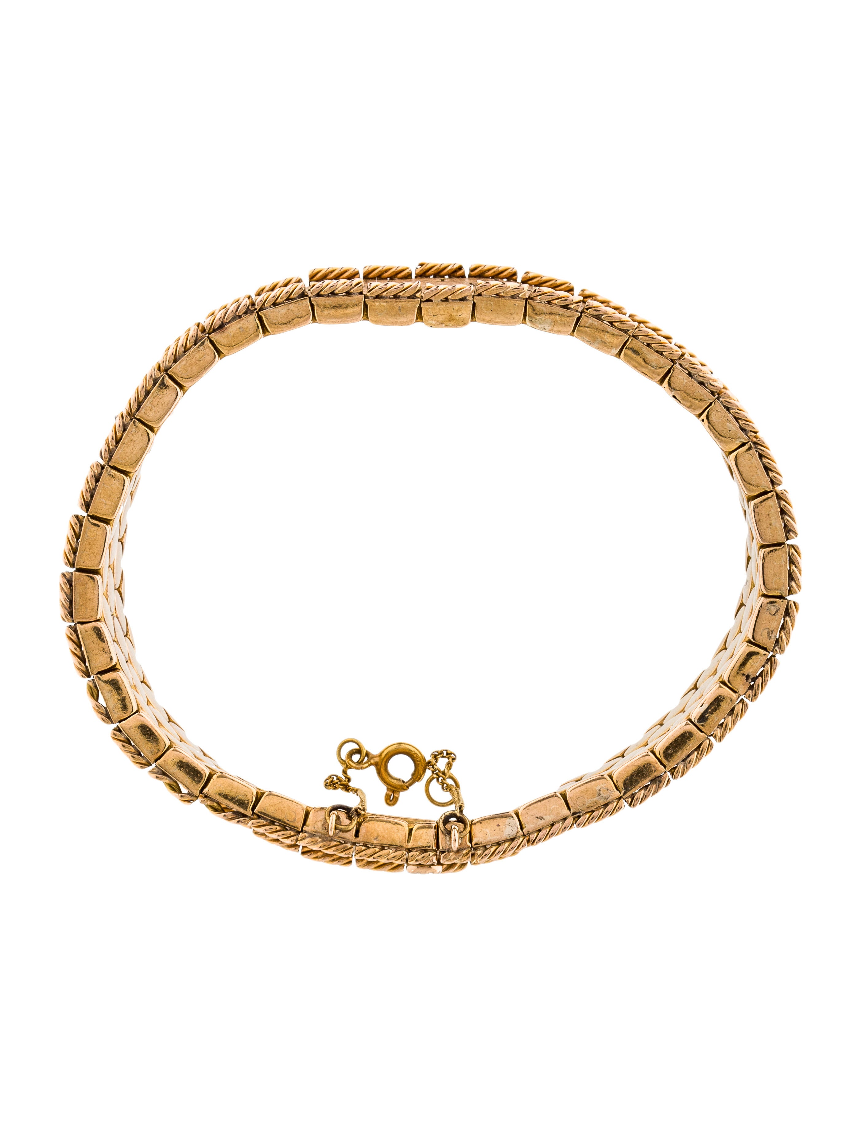 18K Hexagon Link Bracelet Bracelets BRACE24934 The RealReal