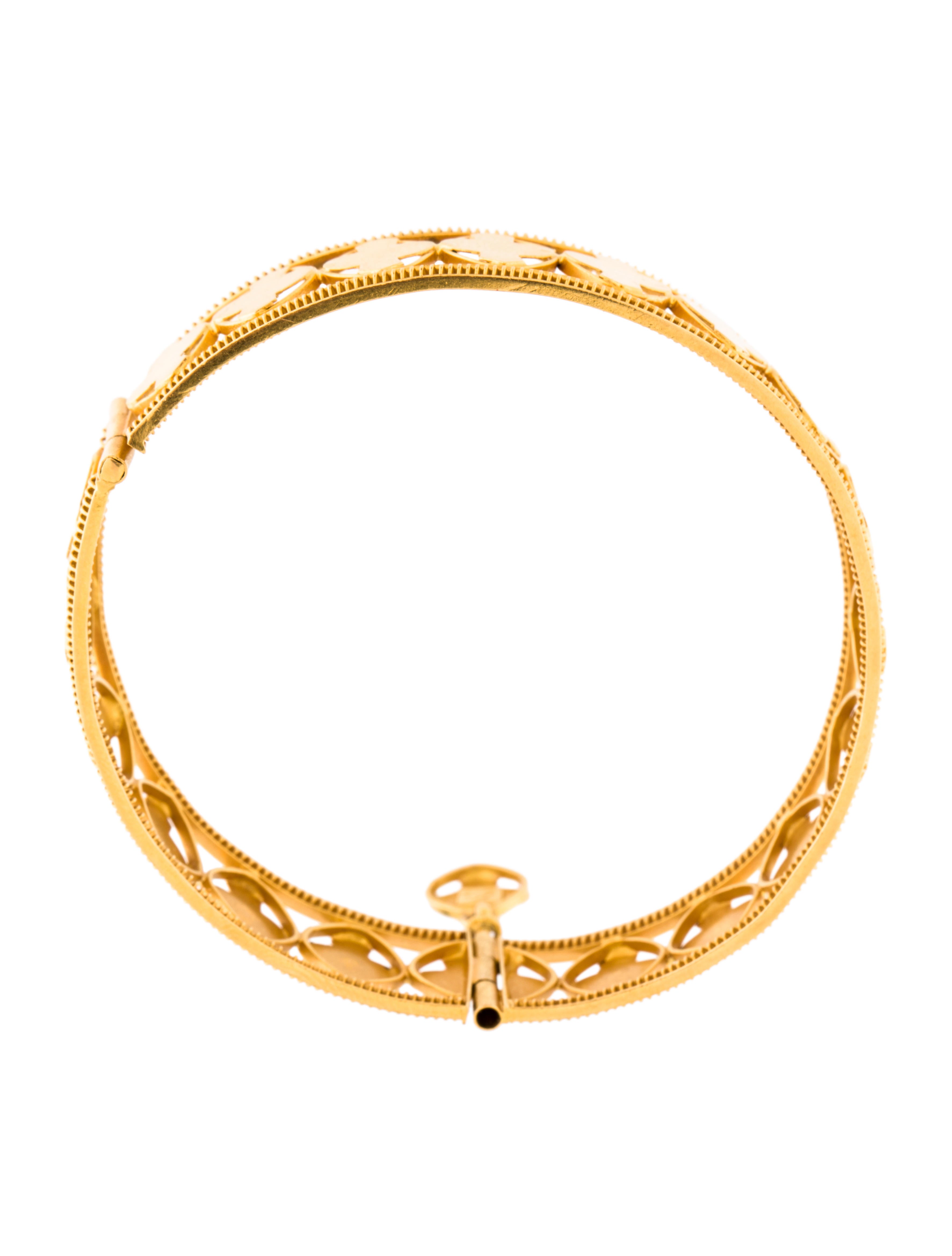 21K Cut Out Bangle Bracelet Bracelets BRACE25384 The RealReal