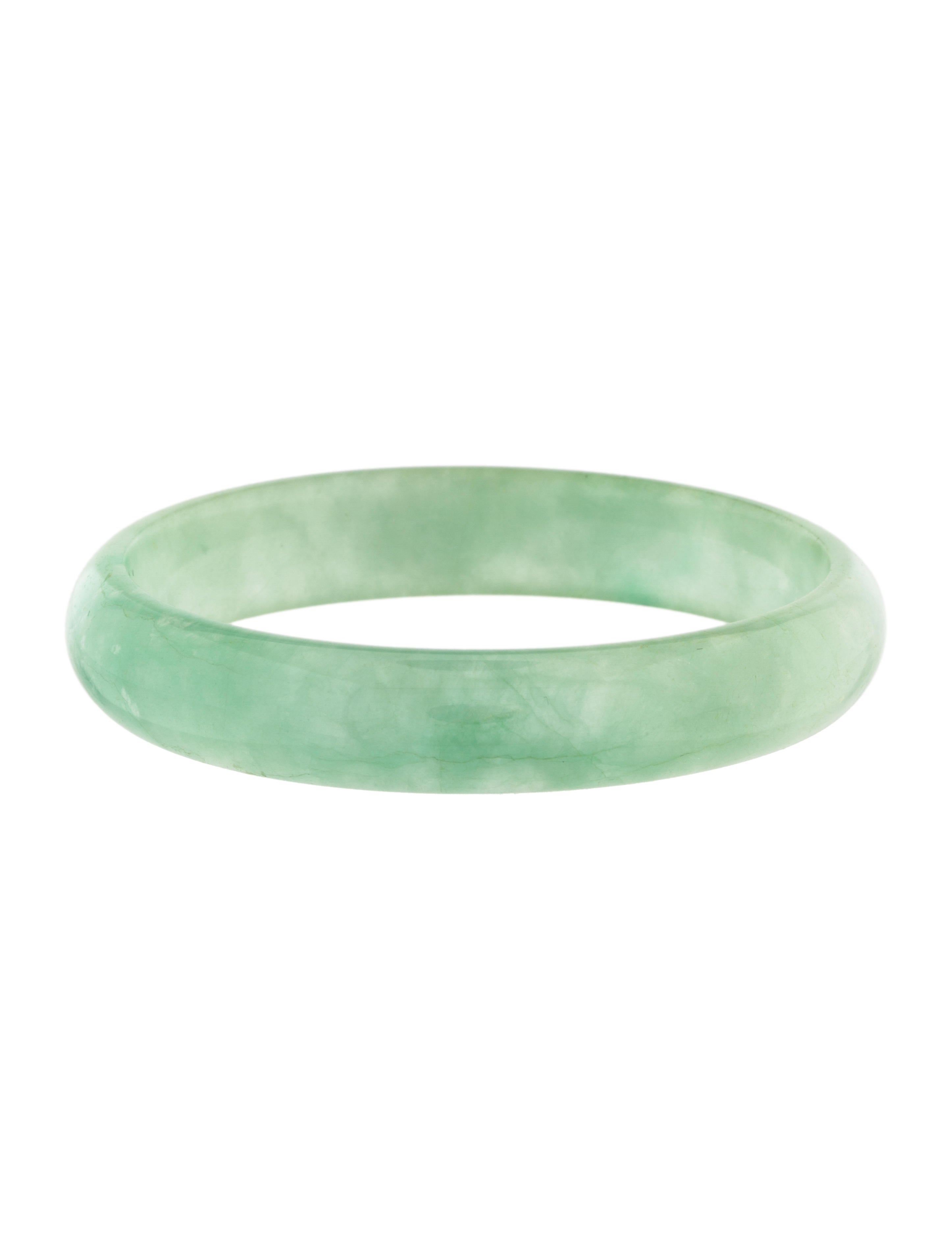 Dyed Jadeite Bangle Bracelets BRACE26574 The RealReal
