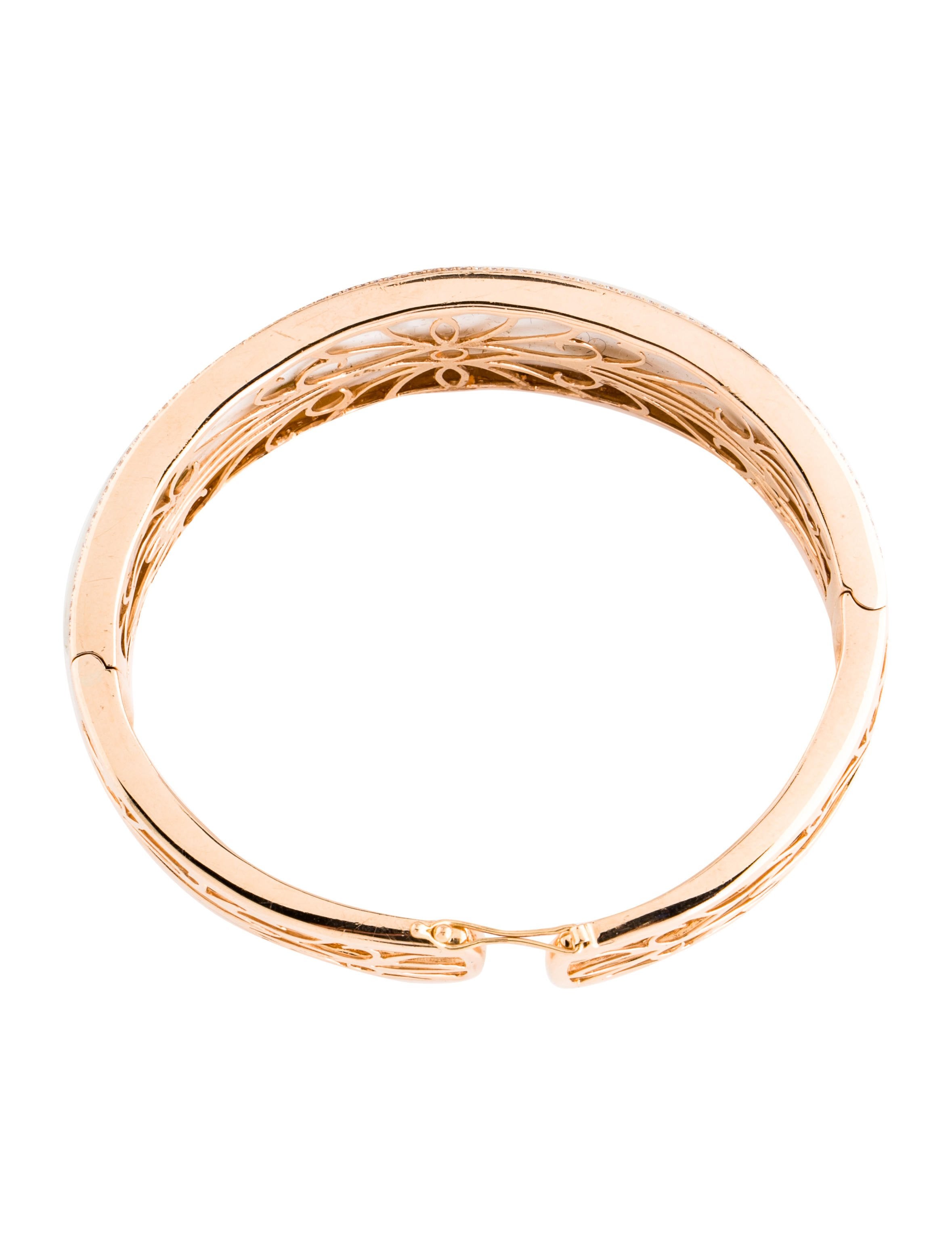 Bracelet 14K White Jasper & Diamond Bracelet