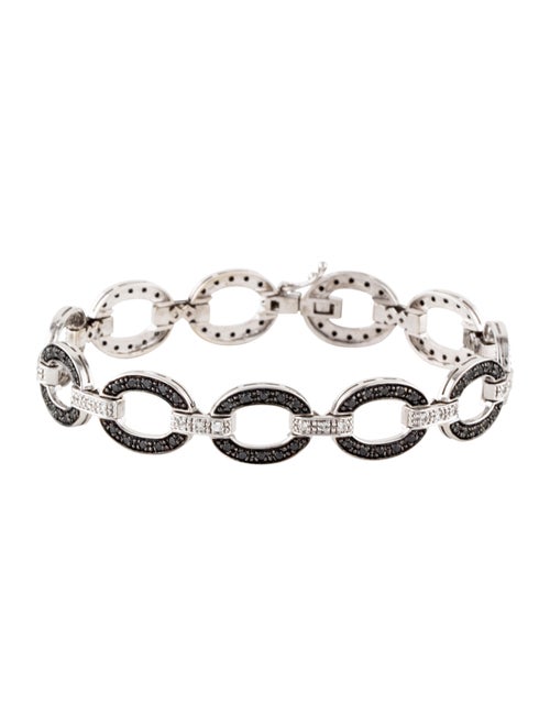 Bracelet 14K Diamond Oval Link Bracelet