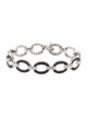 Bracelet 14K Diamond Oval Link Bracelet