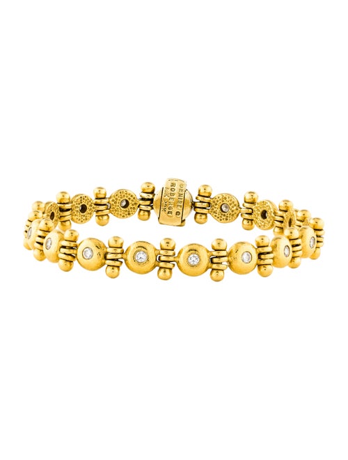 22K Denise Roberge Diamond Link Bracelet yellow