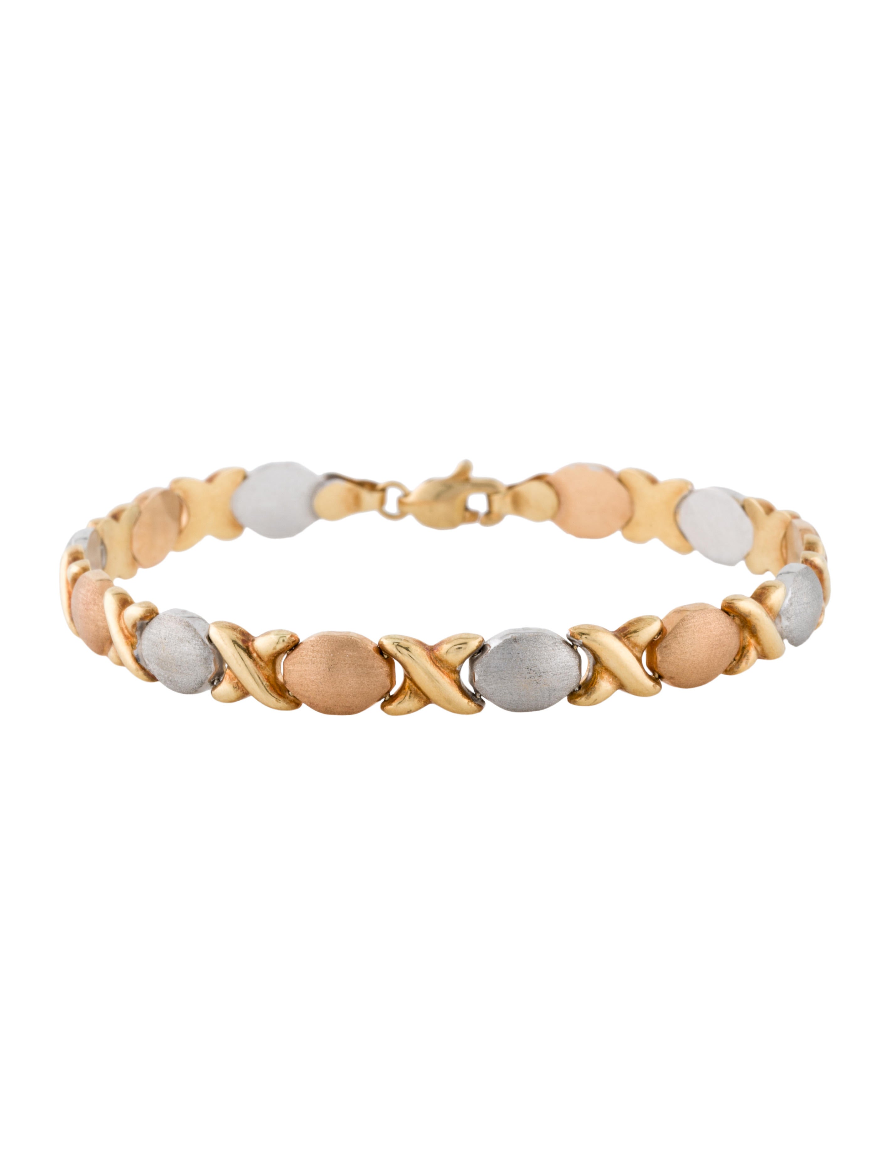 Bracelet TriColor 18K Link Bracelet Bracelets BRACE49041 The