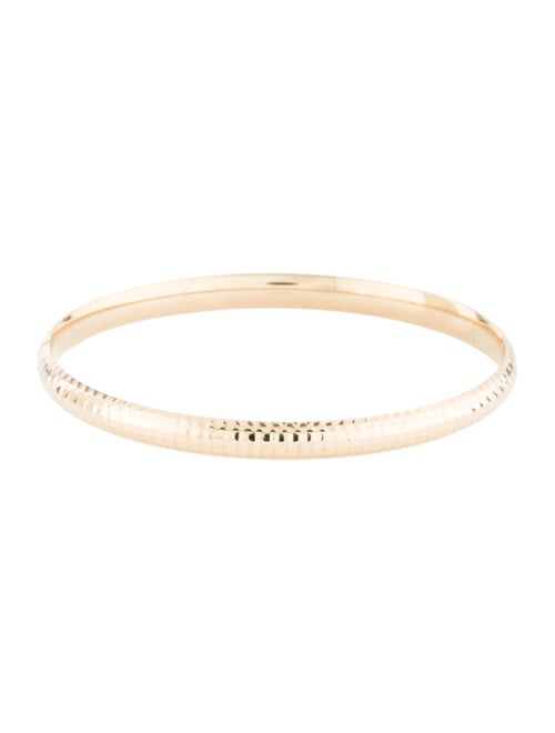 14K Textured Bangle yellow