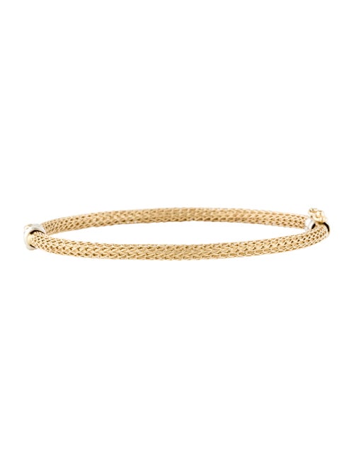 14K Two-Tone Bangle yellow