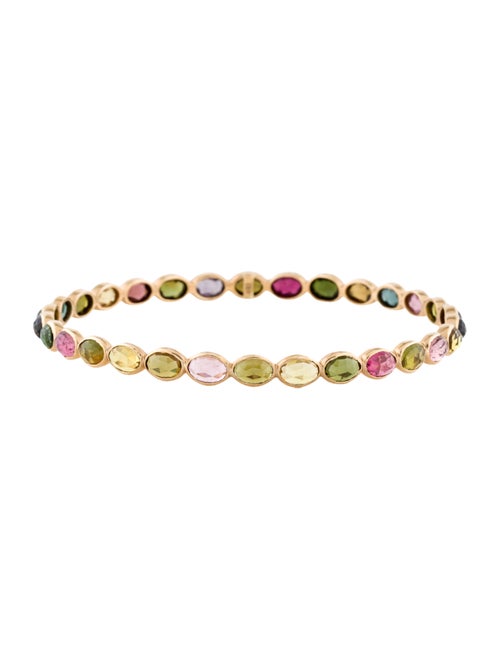 Bracelet 18K Tourmaline Bangle Bracelet yellow