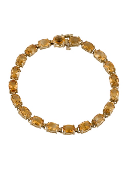Bracelet 14K 13.18ctw Citrine Link Bracelet yellow