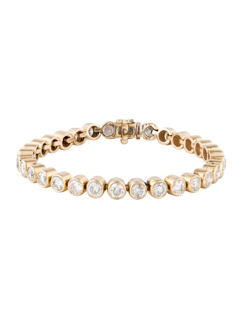 14K 9.92ctw Diamond Tennis Bracelet yellow