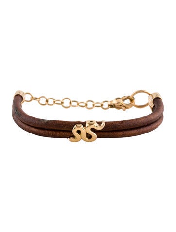 Bracelet Link Oromalia 18K Leather