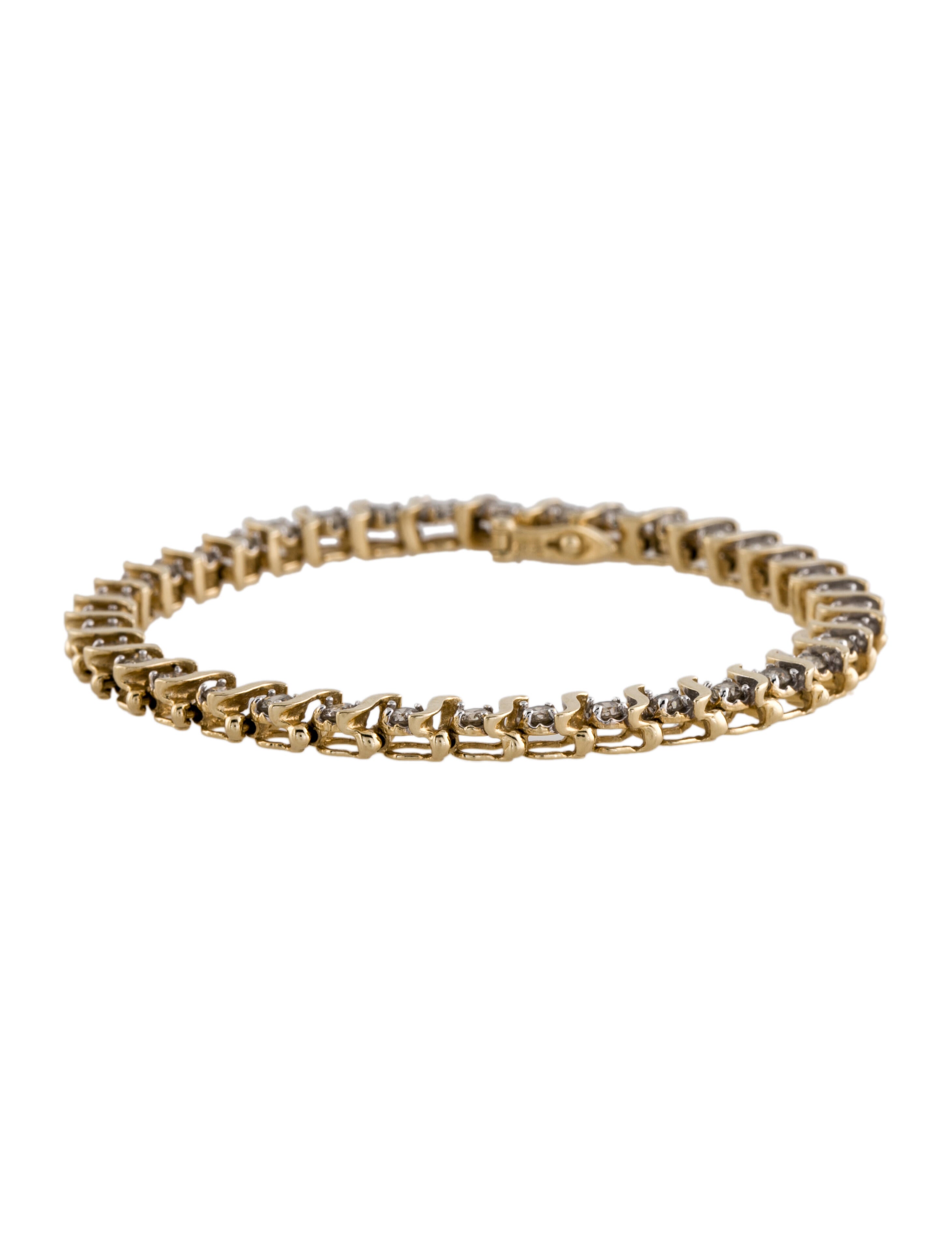 Bracelet 14K 14K Yellow Gold Link, Bracelets BRACE94076 The RealReal
