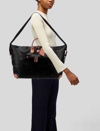 Bric's Suede Weekender Bag