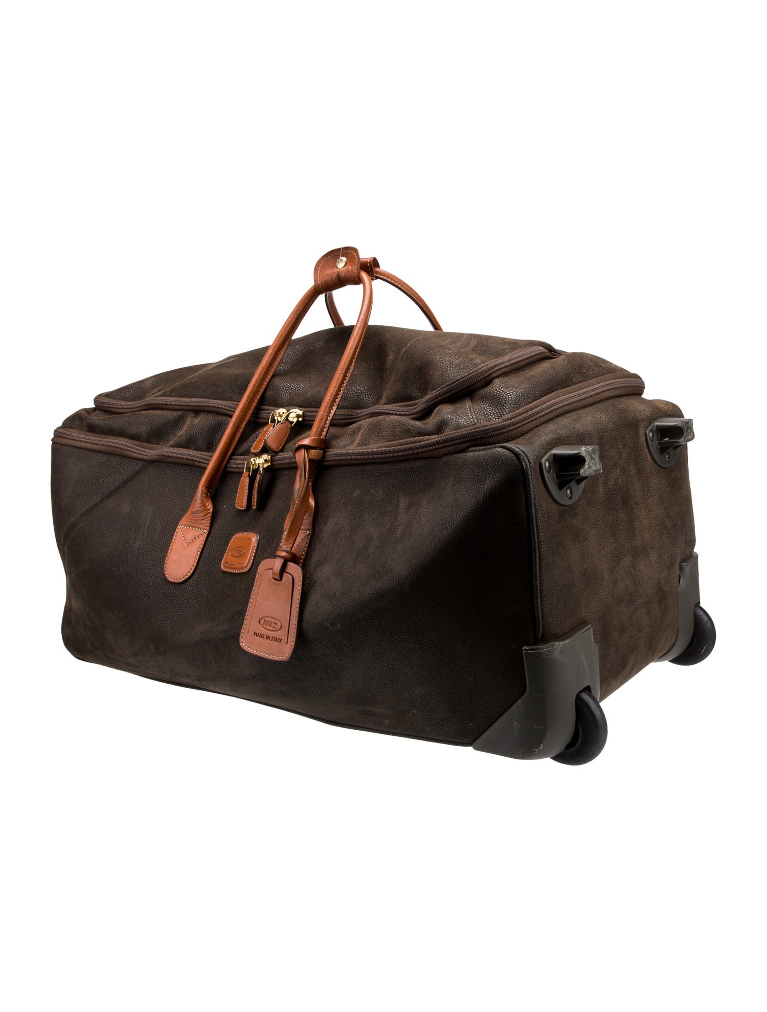 Bric's Suede Weekender Bag