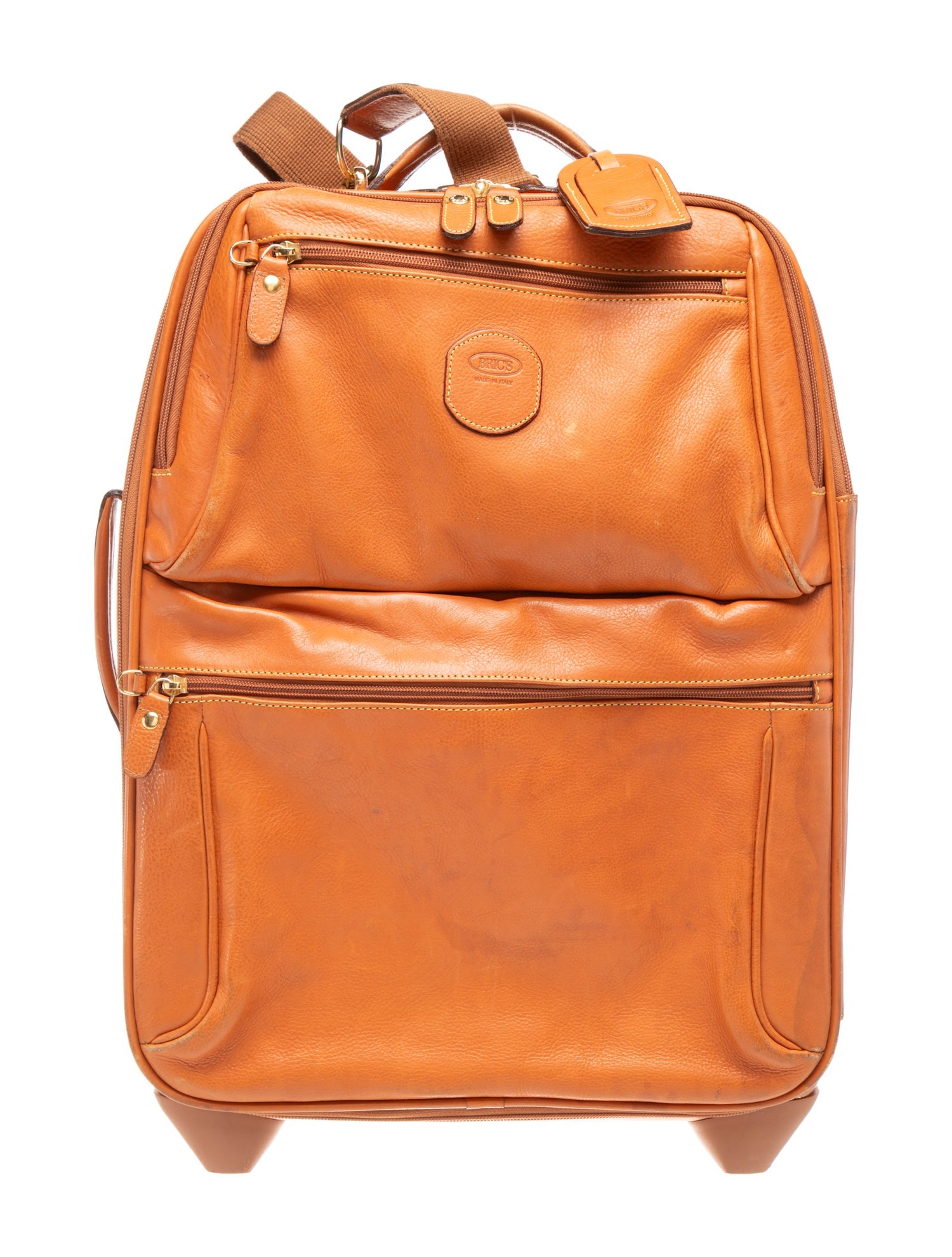 Bric's Leather rolling suitcase