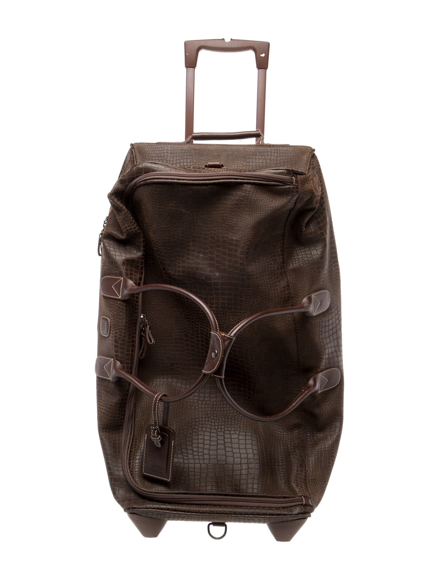 Bric's Embossed Leather Suitcase