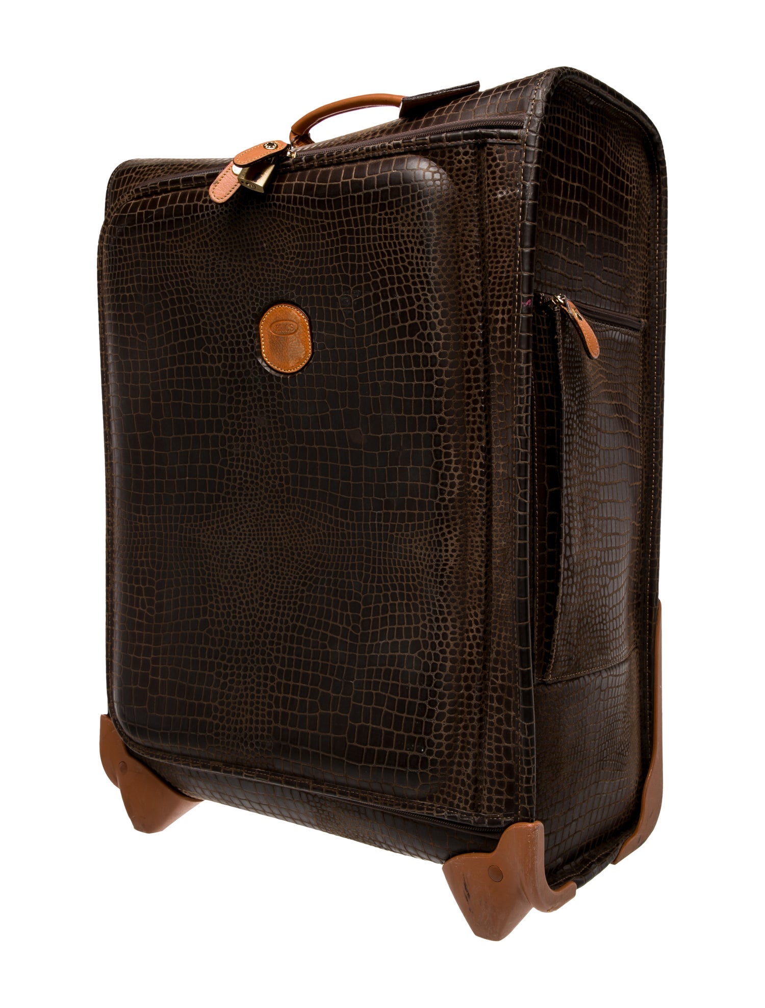 Bric's Embossed Leather Suitcase