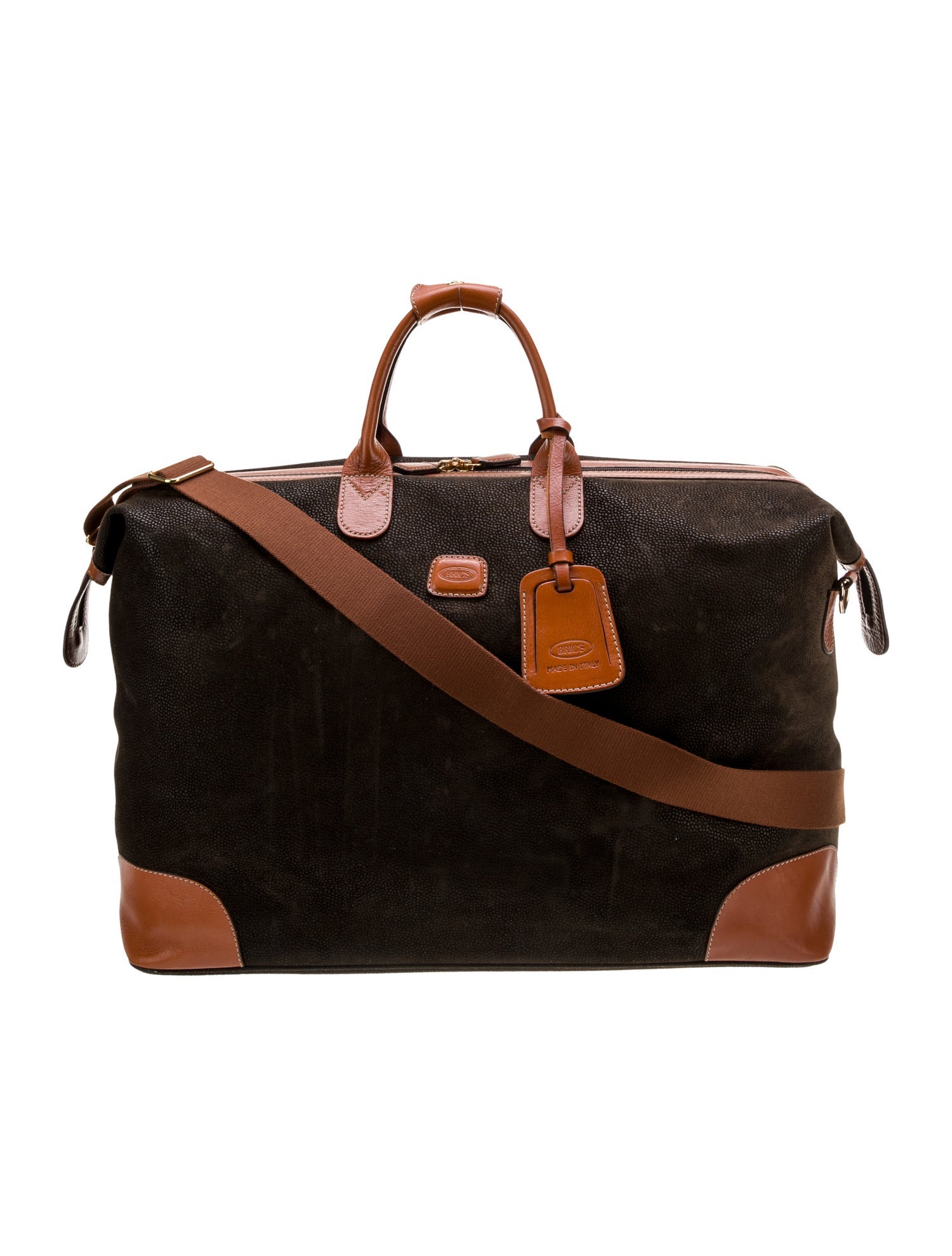 Bric's Suede Weekender Bag