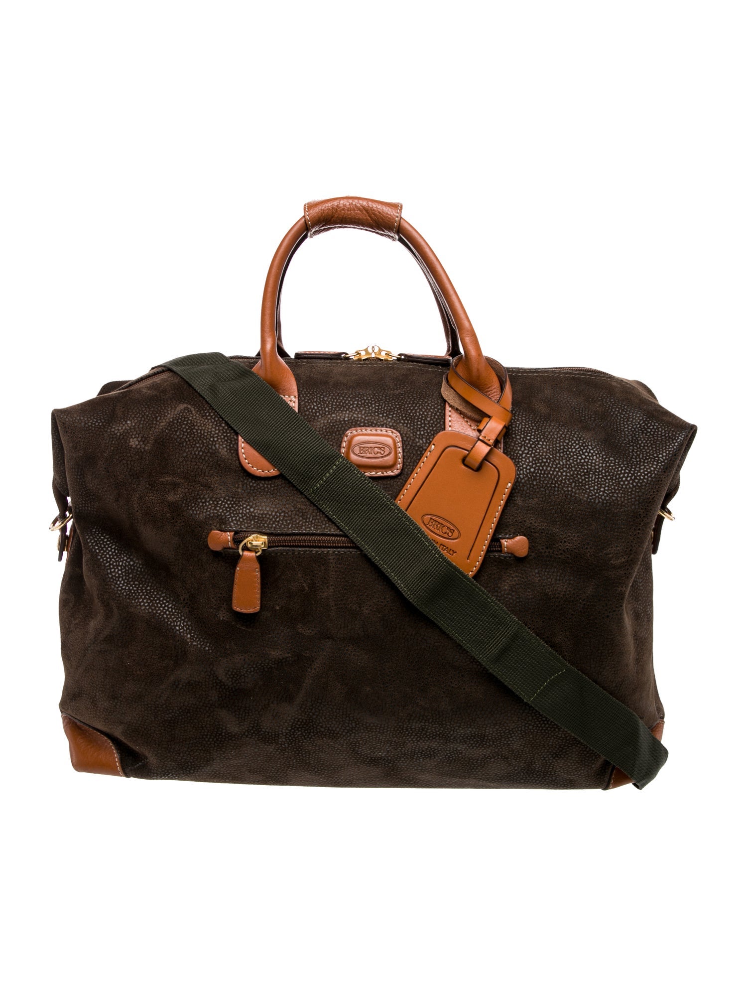 Bric's Suede Weekender Bag