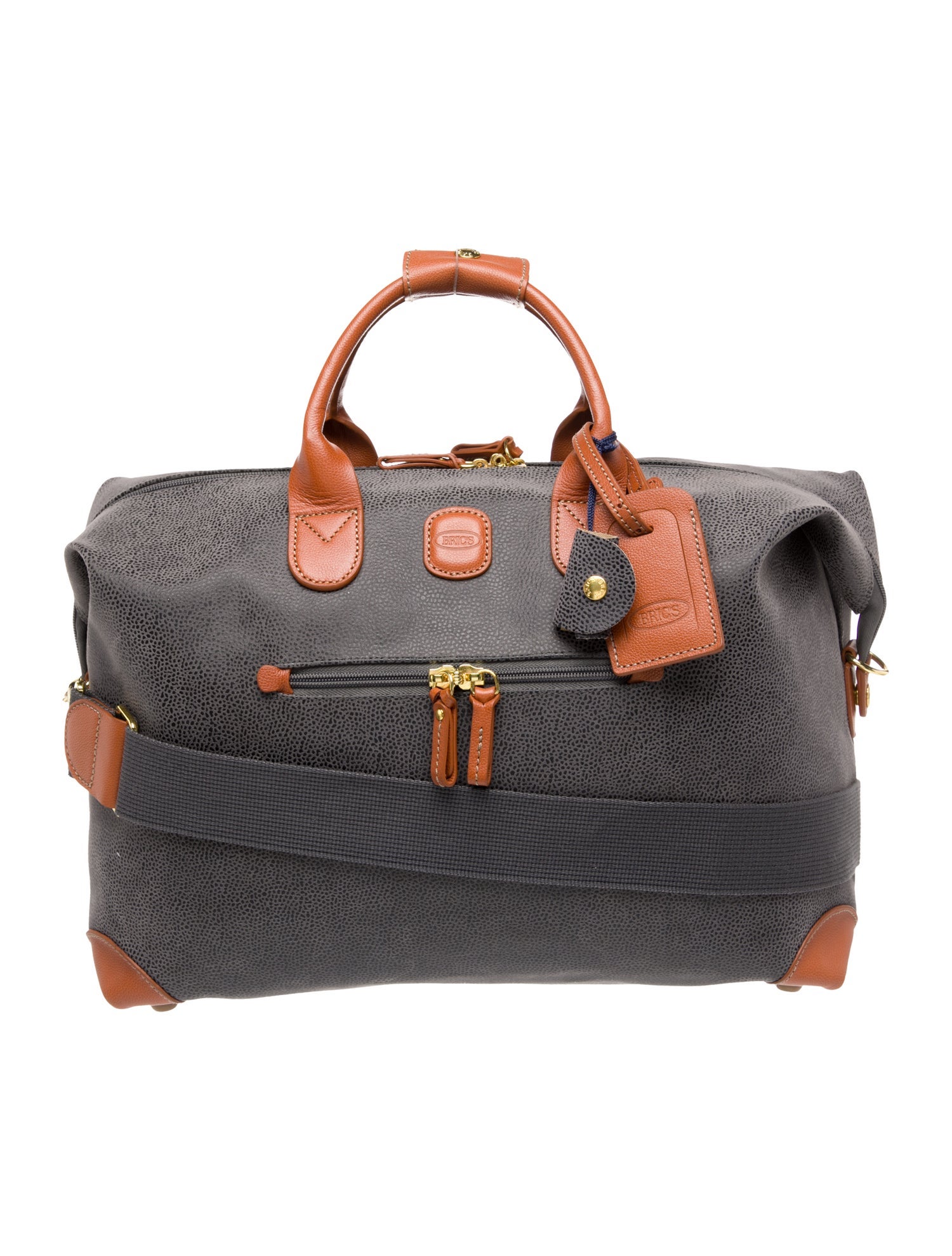 Bric's Leather Trim Carry-On Duffle Bag