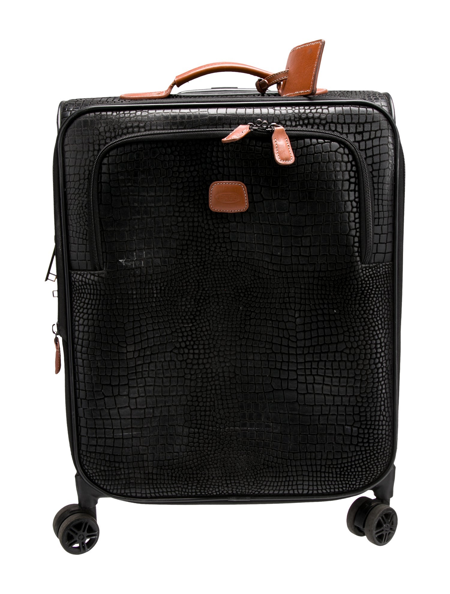 Bric's Embossed Leather Suitcase