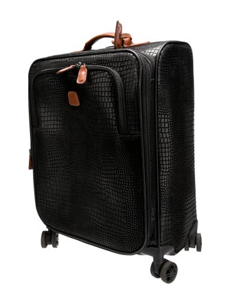 Bric's Embossed Leather Suitcase