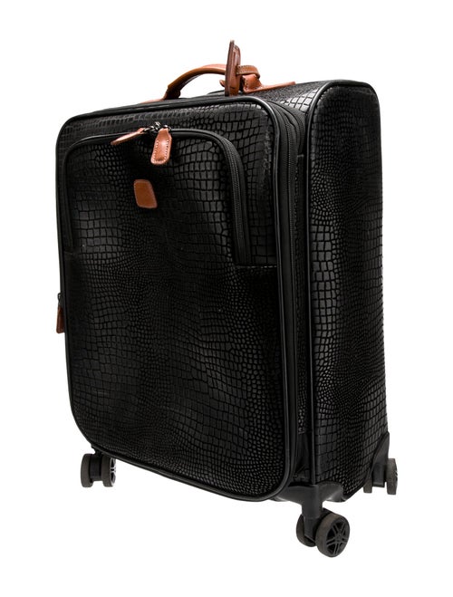 Bric's Embossed Leather Suitcase