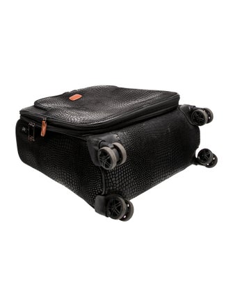 Bric's Embossed Leather Suitcase