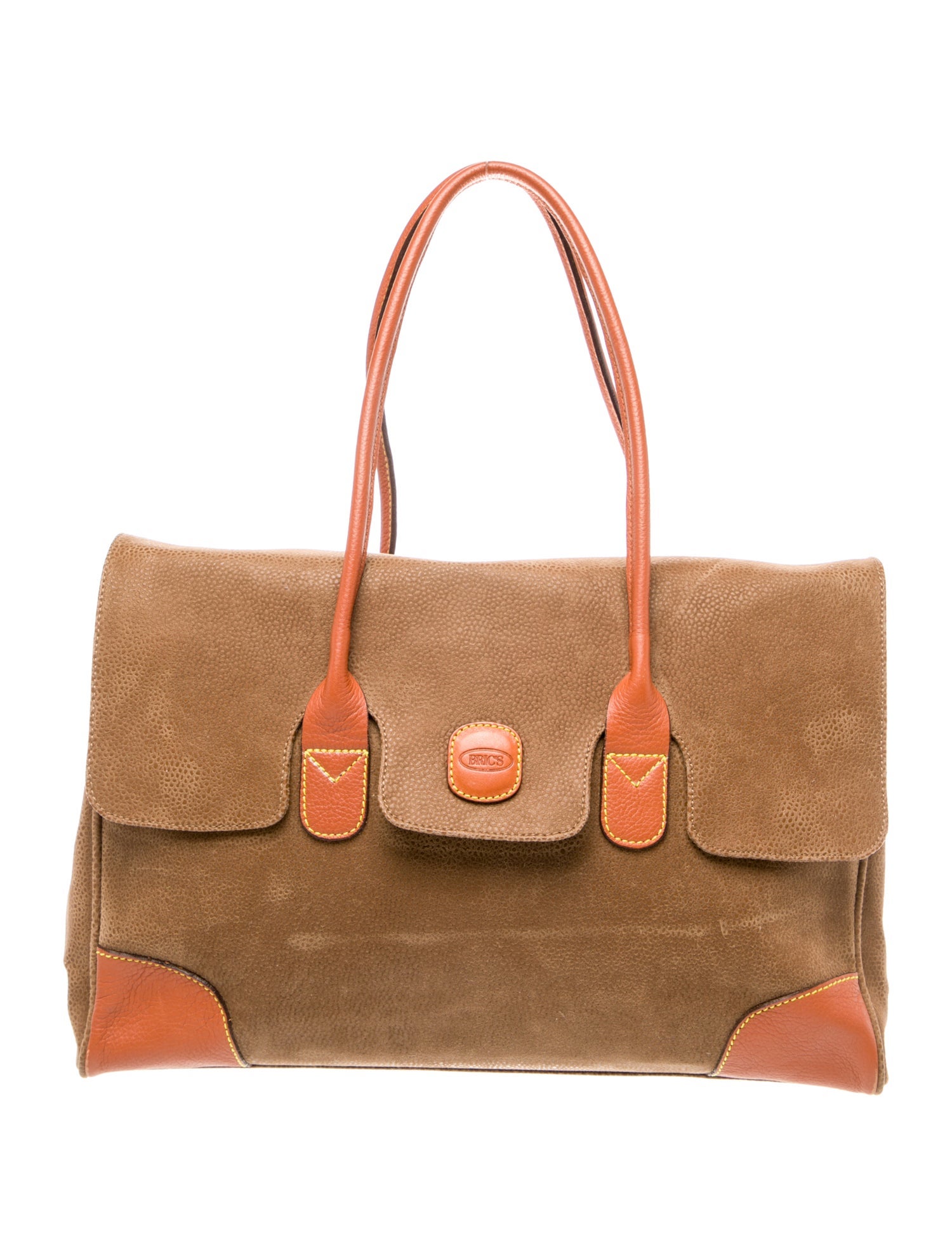 Bric's Suede Top Handle Bag